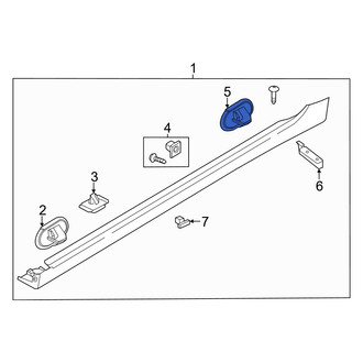 Hyundai OE - Rocker Panel Molding Clip
