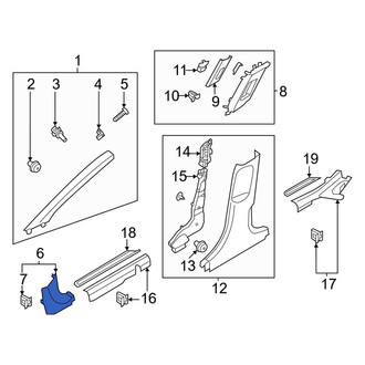 Hyundai OE - Left Kick Panel Trim