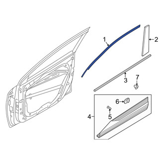 Hyundai OE - Front Left Door Reveal Molding