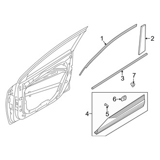Hyundai OE - Front Door - Exterior Trim