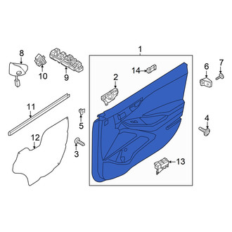 Hyundai OE - Front Right Outer Door Outer Panel