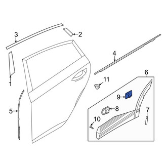 Hyundai OE - Door Molding Clip