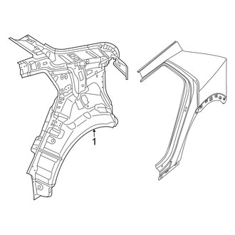 Hyundai OE - Quarter Panel - Inner Structure (Limited / SE / SE Standard Range / SEL / XRT)