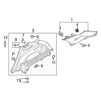 Hyundai OE - Rear Left Body C-Pillar Trim Panel