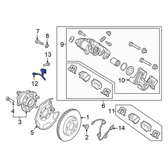 Hyundai OE - Rear Left Brake Hydraulic Hose