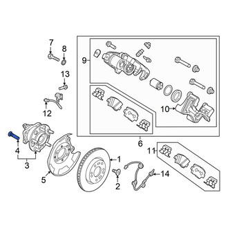 Hyundai OE - Wheel Lug Stud