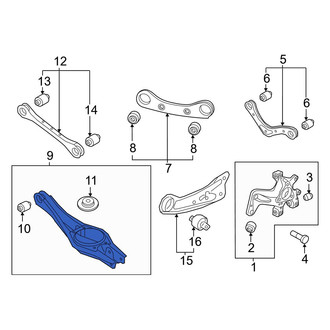 Hyundai OE - Rear Lower Rearward Suspension Control Arm