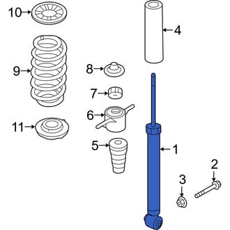 Hyundai OE - Rear Suspension Shock Absorber