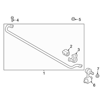 Hyundai OE - Rear Suspension - Stabilizer Bar & Components