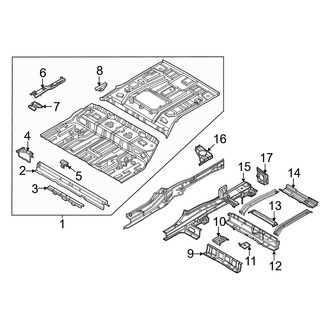 Hyundai OE - Rear Body & Floor - Floor & Rails (Floor Pan Components)
