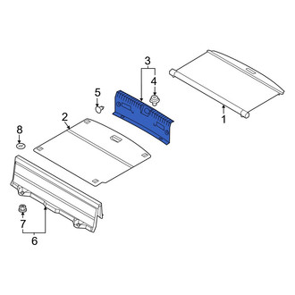 Hyundai OE - Rear Liftgate Trim Scuff Plate