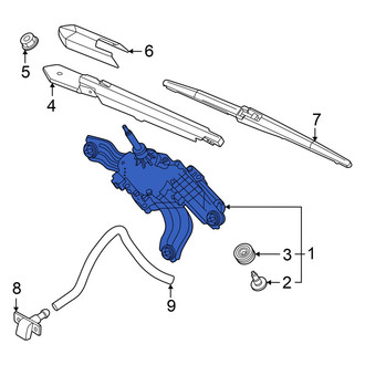 Hyundai OE - Rear Wiper Motor
