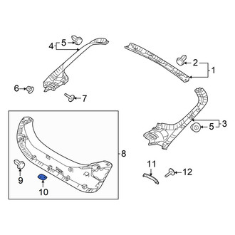 Hyundai OE - Rear Liftgate Trim Cover