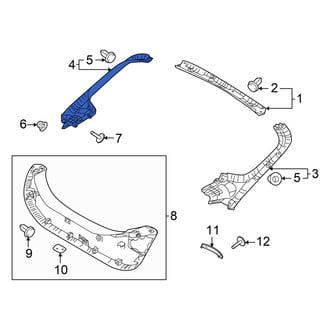 Hyundai OE - Rear Left Liftgate Trim