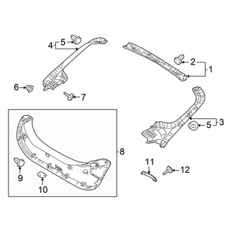 Hyundai OE - Lift Gate - Interior Trim