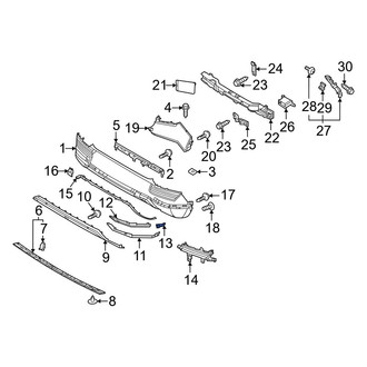 Hyundai OE - Rear Left Reflector Panel