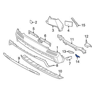 Hyundai OE - Rear Outer Bumper Impact Bar Bracket