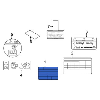 Hyundai OE - Emission Label