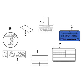 Hyundai OE - A/C System Information Label