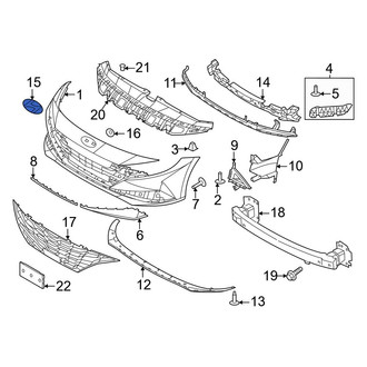 Hyundai OE - Front Bumper Cover Emblem