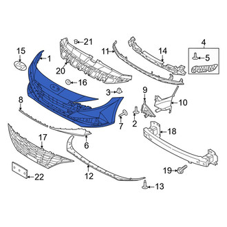 Hyundai OE - Rear Lower Bumper Cover