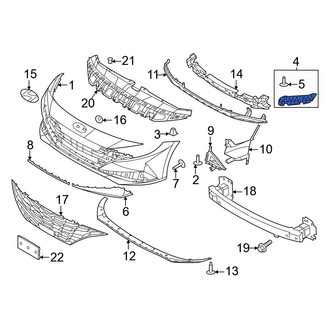 Hyundai OE - Front Left Bumper Cover Bracket