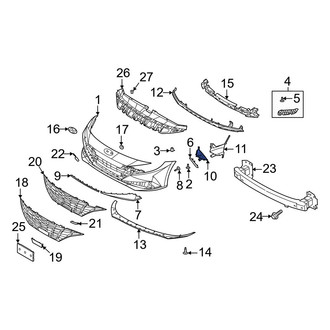 Hyundai OE - Front Left Bumper Cover Spacer Panel