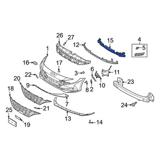Hyundai OE - Front Bumper Impact Absorber