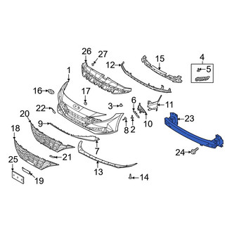 Hyundai OE - Rear Bumper Impact Bar