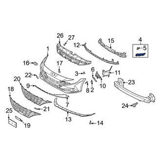 Hyundai OE - Front Left Outer Bumper Cover Bracket