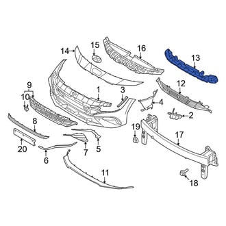 Hyundai OE - Front Bumper Impact Absorber