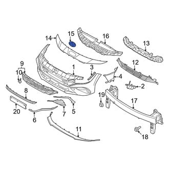 Hyundai OE - Front Bumper Cover Emblem