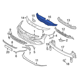 Hyundai OE - Front Bumper Cover Reinforcement