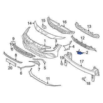 Hyundai OE - Front Left Outer Bumper Cover Bracket