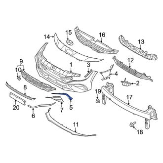 Hyundai OE - Front Right Lower Bumper Trim