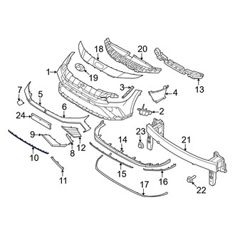 Hyundai OE - Front Center Bumper Trim