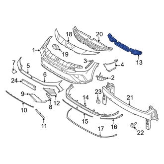 Hyundai OE - Front Bumper Impact Absorber