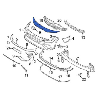 Hyundai OE - Front Upper Bumper Trim