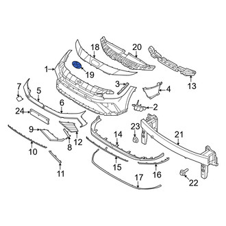 Hyundai OE - Front Bumper Cover Emblem