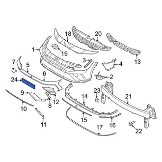 Hyundai OE - Front License Plate Bracket