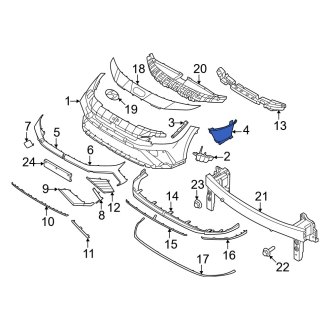 Hyundai OE - Front Right Brake Air Duct