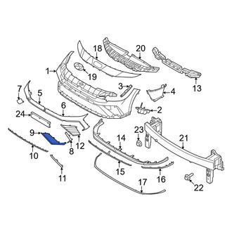 Hyundai OE - Front Lower Center Bumper Trim