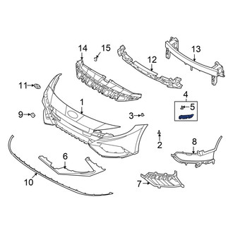 Hyundai OE - Front Left Outer Bumper Cover Bracket