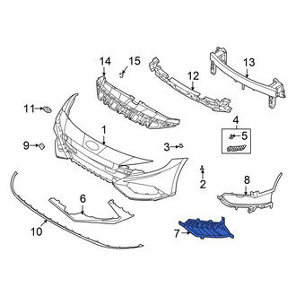 Hyundai OE - Front Left Bumper Cover Spacer Panel