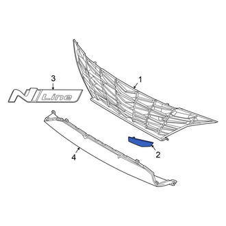 Hyundai OE - Front Right Grille Molding