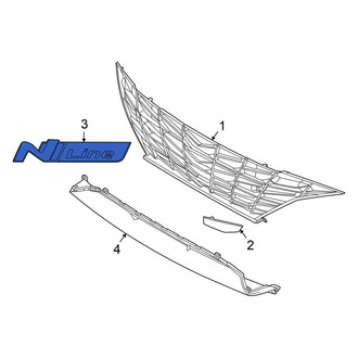 Hyundai OE - Front Grille Emblem