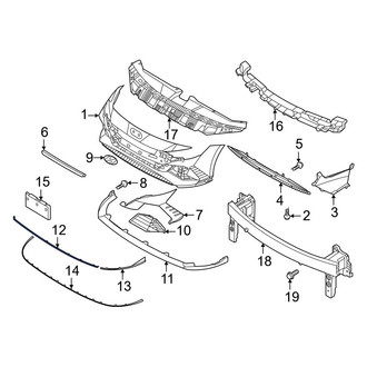 Hyundai OE - Front Center Bumper Trim