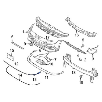 Hyundai OE - Front Center Left Bumper Trim