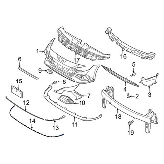 Hyundai OE - Front Lower Bumper Trim