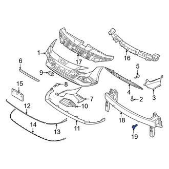 Hyundai OE - Bumper Impact Bar Bolt
